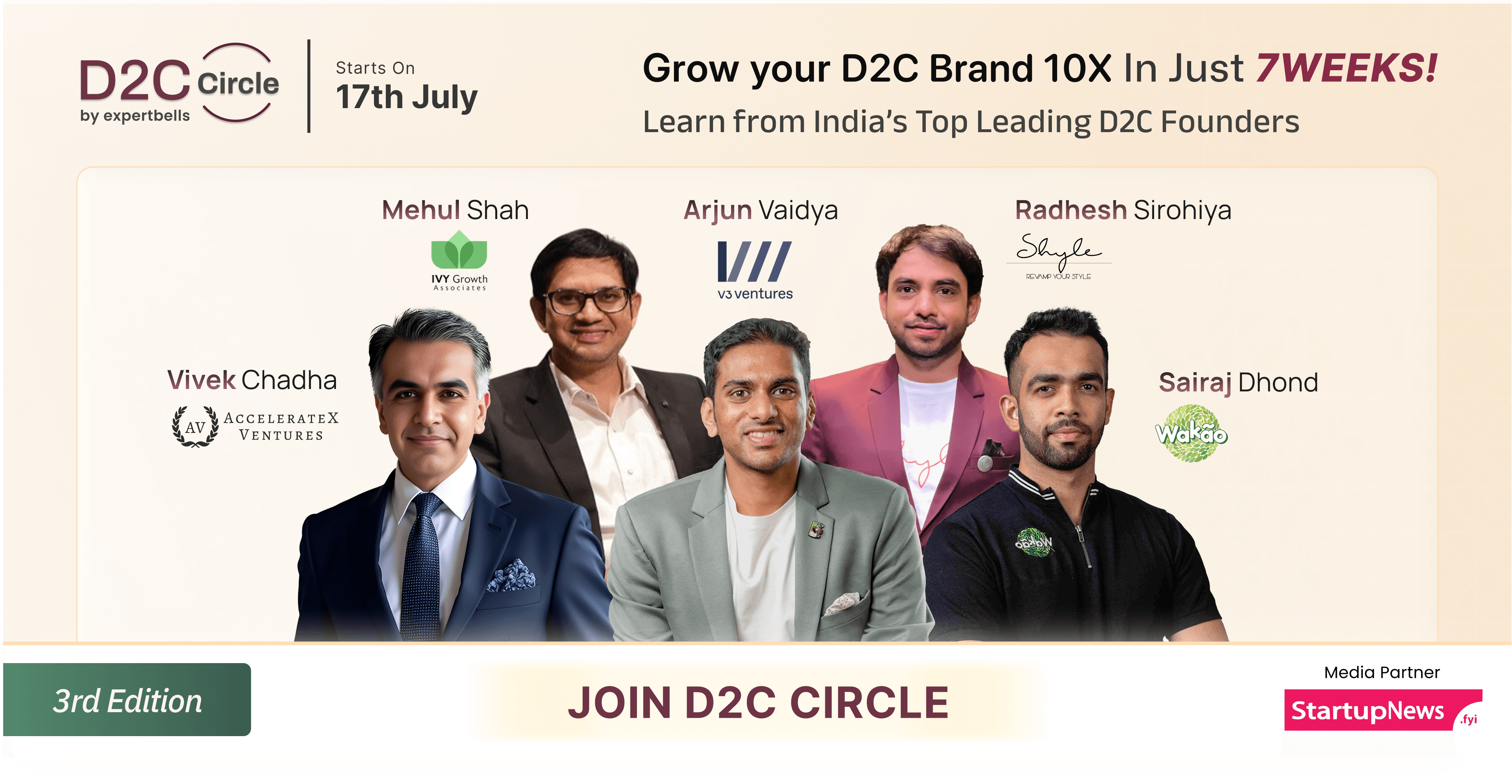 D2C Circle 2026 — India's Most Actionable 7-Week D2C Accelerator by Expertbells