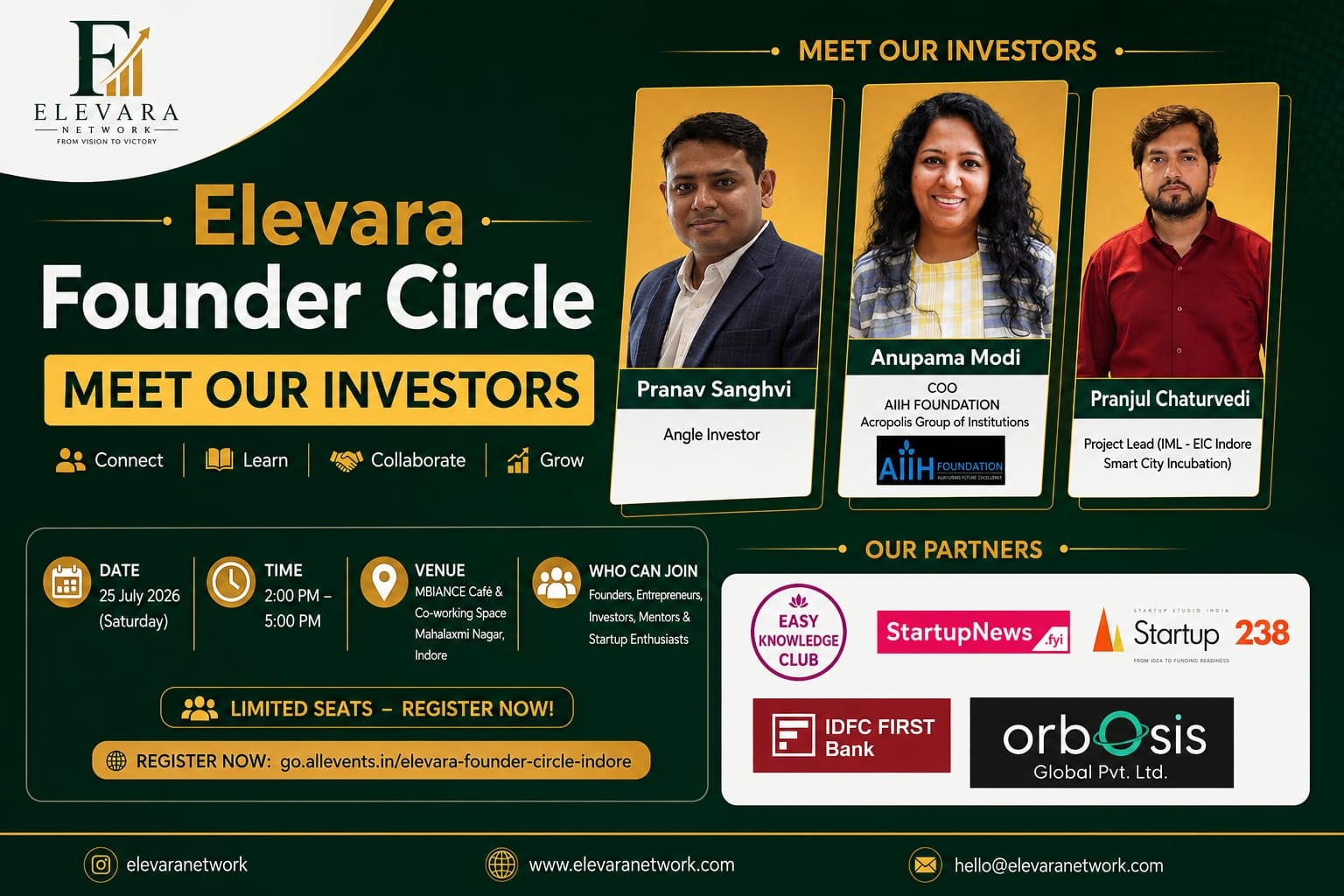 ElevAra Founder Circle Indore: Empowering Founders to Scale