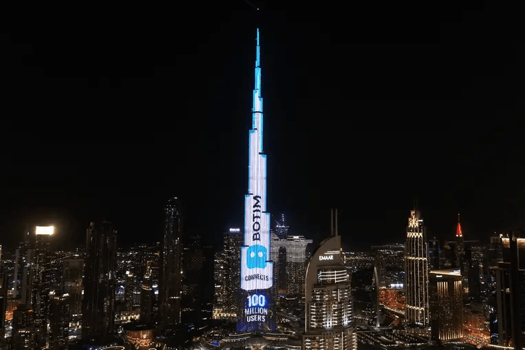 Botim launched money transfer service with Burj Khalifa ad