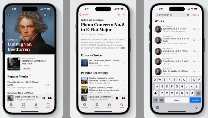 Apple launched its new classical music streaming app for preorder