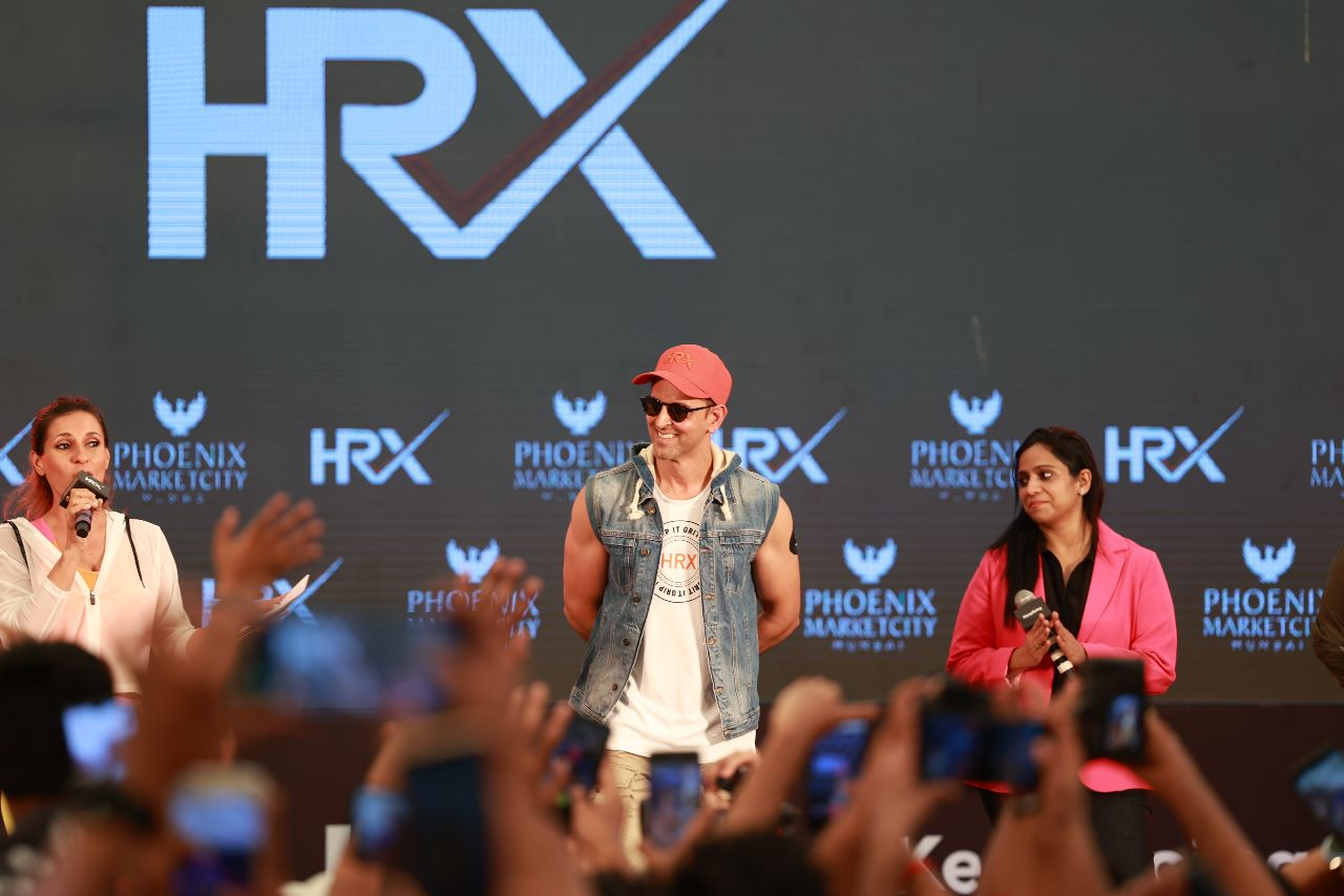 Indian Actor and fitness enthusiast Hrithik Roshan unveiled his fitness brand HRX's first store in Mumbai today. HRX is India's first homegrown fitness brand, jointly owned by Hrithik Roshan and Exceed Entertainment.