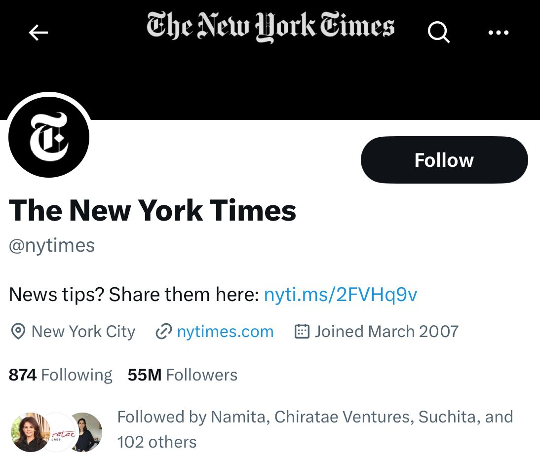 Twitter removes New York Times' Gold Verified mark after Elon Musk calls their news 