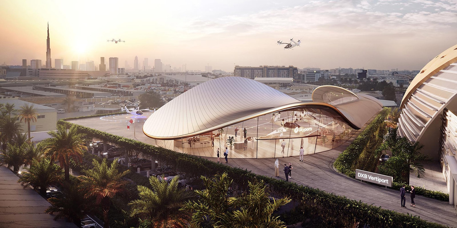 First look at Dubai’s futuristic flying taxi terminal