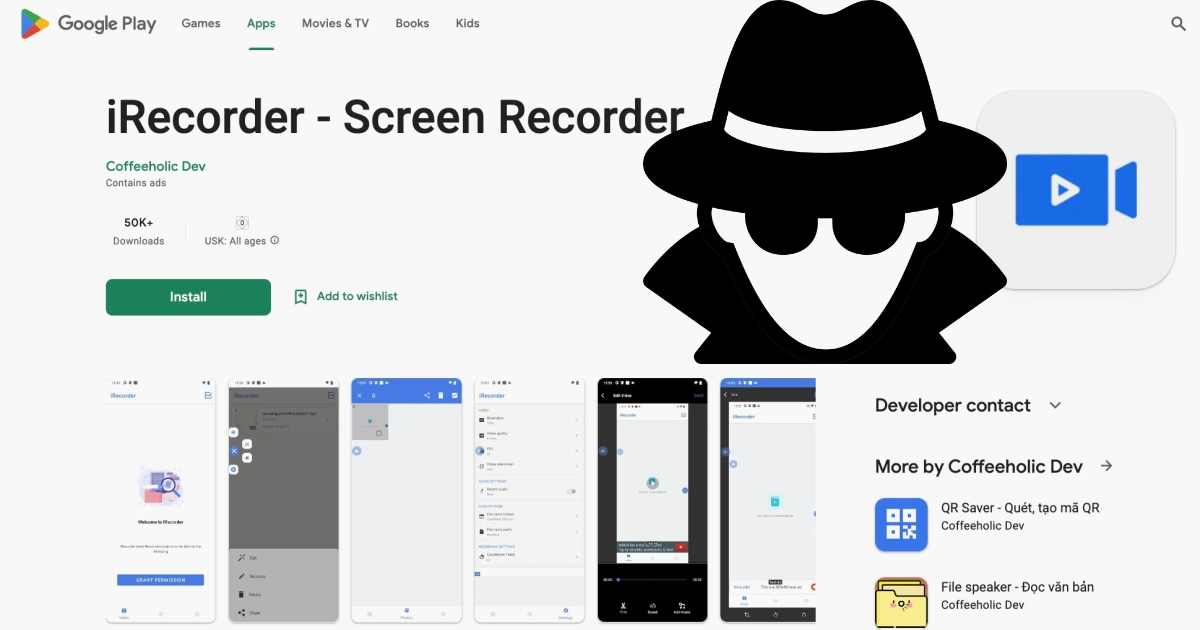 Popular Android screen recording app found to spy on users, stealing microphone recordings and documents