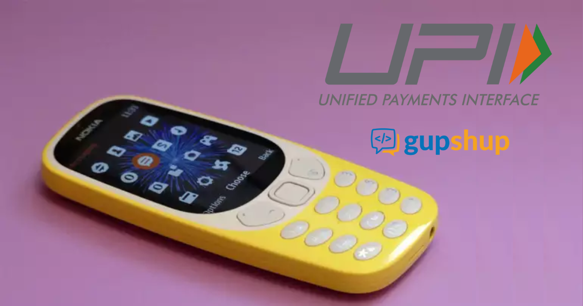 Gupshup.io introduces UPI pyments for feature phones via GSPay app, enabling seamless transactions