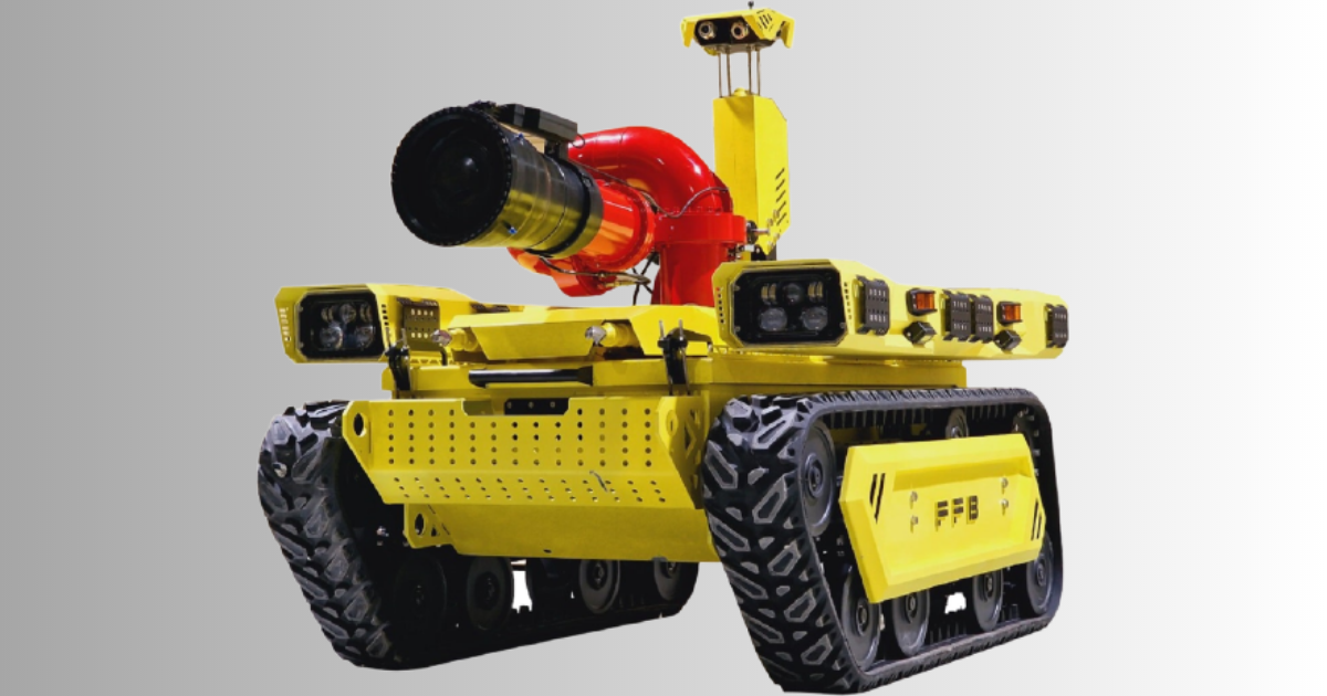 UAE-based firm unveils middle east's first firefighting robot
