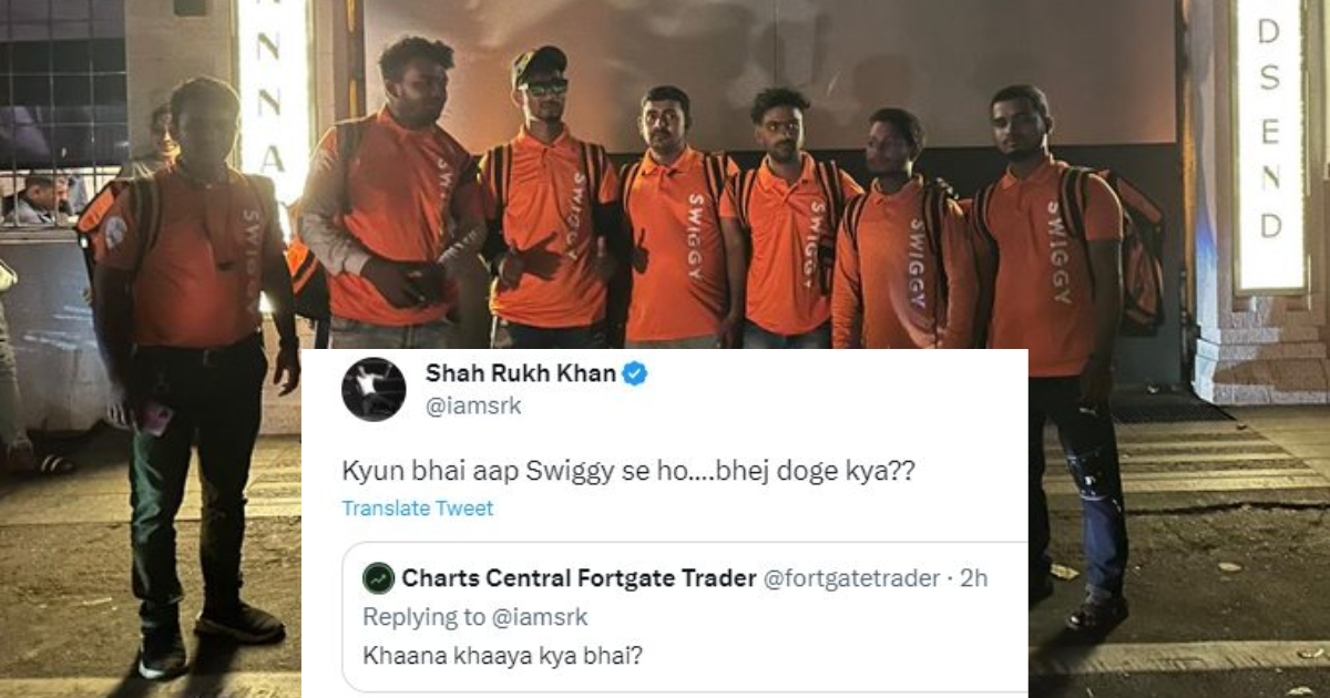 Swiggy delivers food to Shah Rukh Khan's home, Mannat, after hilarious Twitter exchange