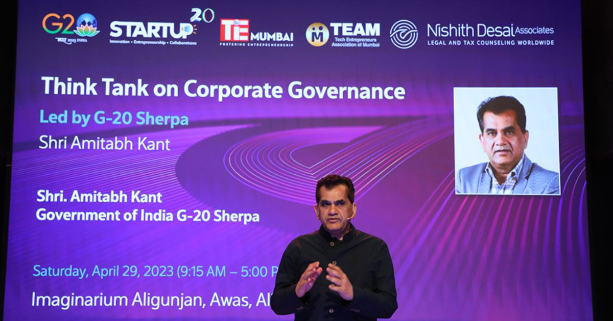 Former NITI Aayog CEO Amitabh Kant calls for self-regulation framework to address corporate governance lapses in Indian startups