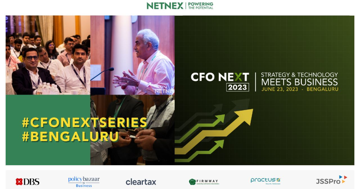 CFO NEXT conference set to take place on 23 June at Conrad, Bnagalore
