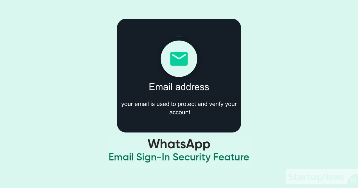 WhatsApp testing email verification feature