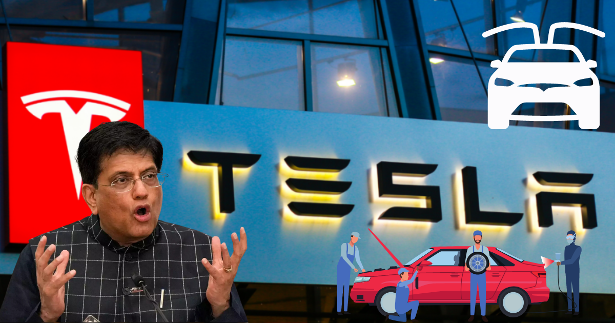 Piyush Goyal meets senior Tesla executives to discuss manufacturing plant plans