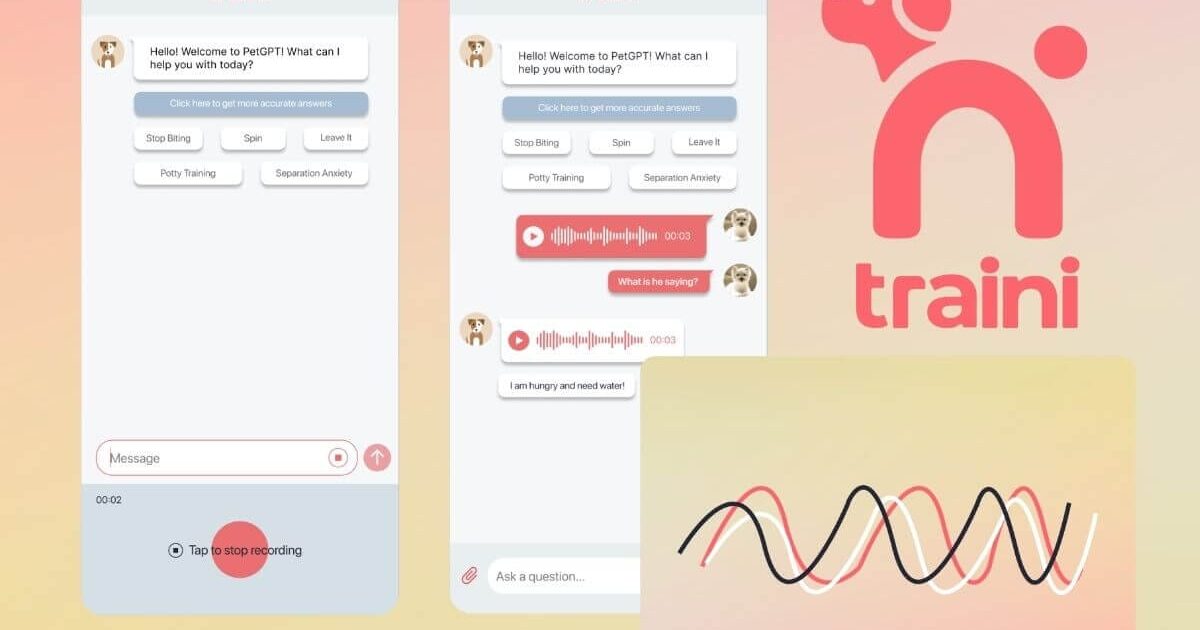 traini-launches-generative-ai-app-for-pets.jpg