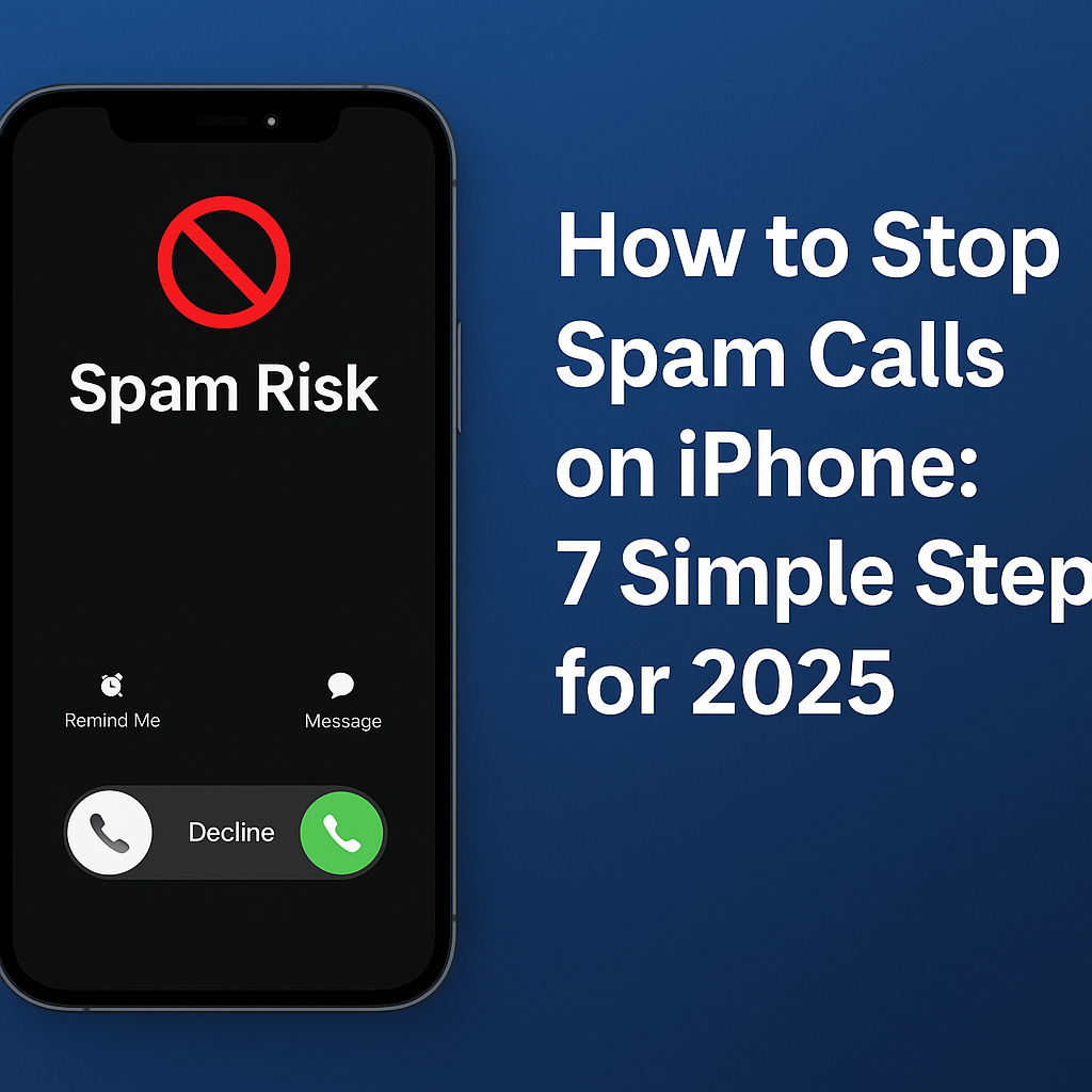 how to stop spam calls on iphone