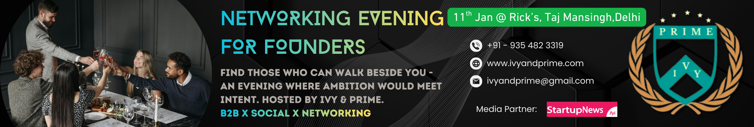Ivy and Prime Networking Evening | Delhi | 28 December 2025

