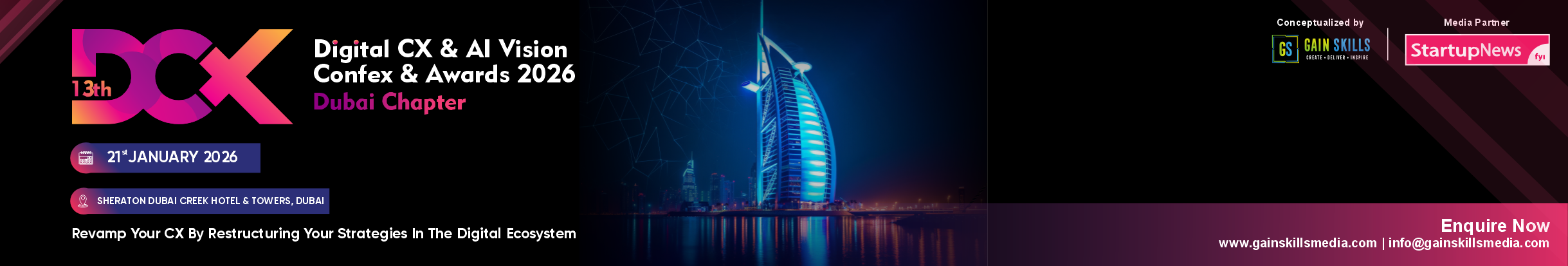 13th Digital CX & AI Vision Confex & Awards| Dubai | 21st January 2026
