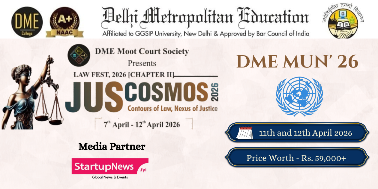 DME Model United Nations Conference | Delhi | 11 - 12 April 2026