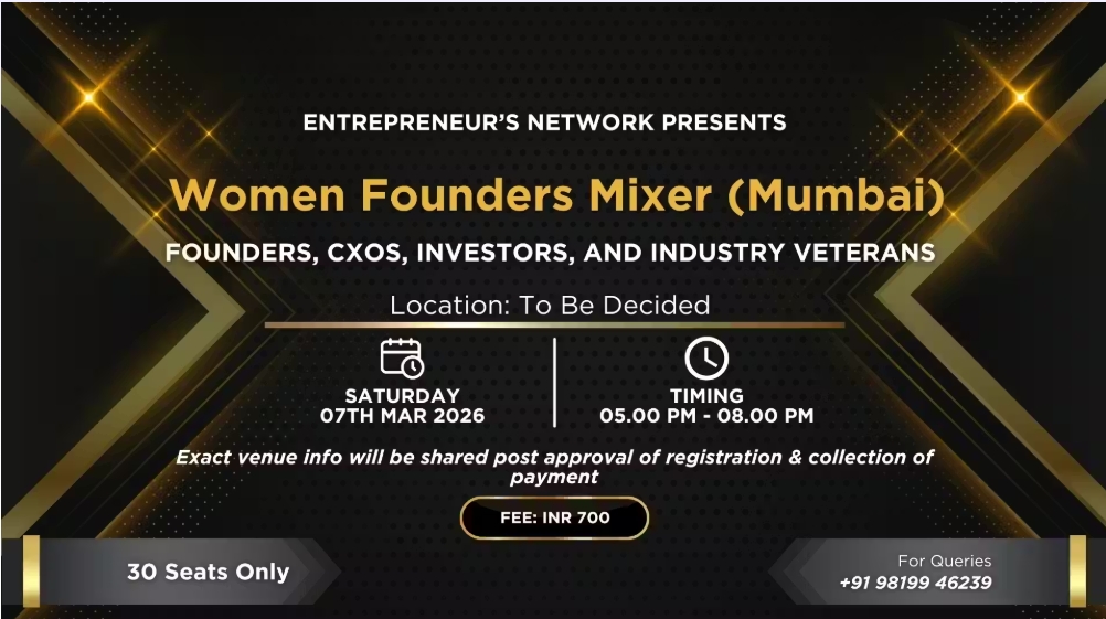 Women Founders Networking Mixer | Mumbai | 07 March 2026
