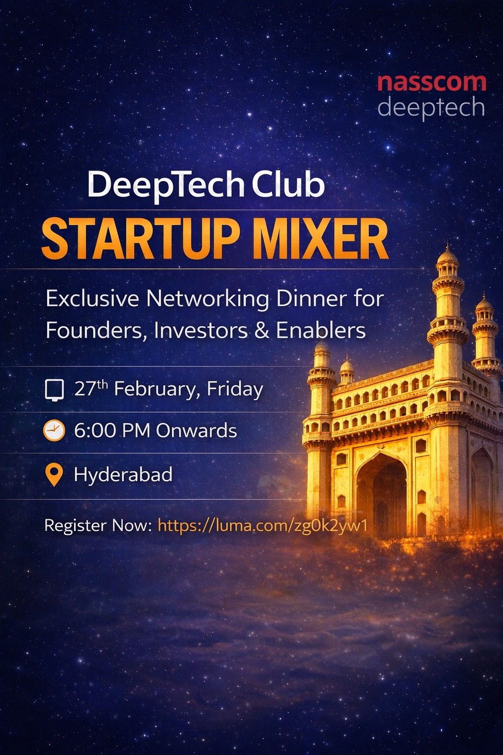 Nasscom DeepTech Club Mixer | Hyderabad | 27 February 2026