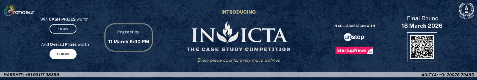 INVICTA - Flagship Case Competition of Grandeur | New Delhi | 18th March 2026
