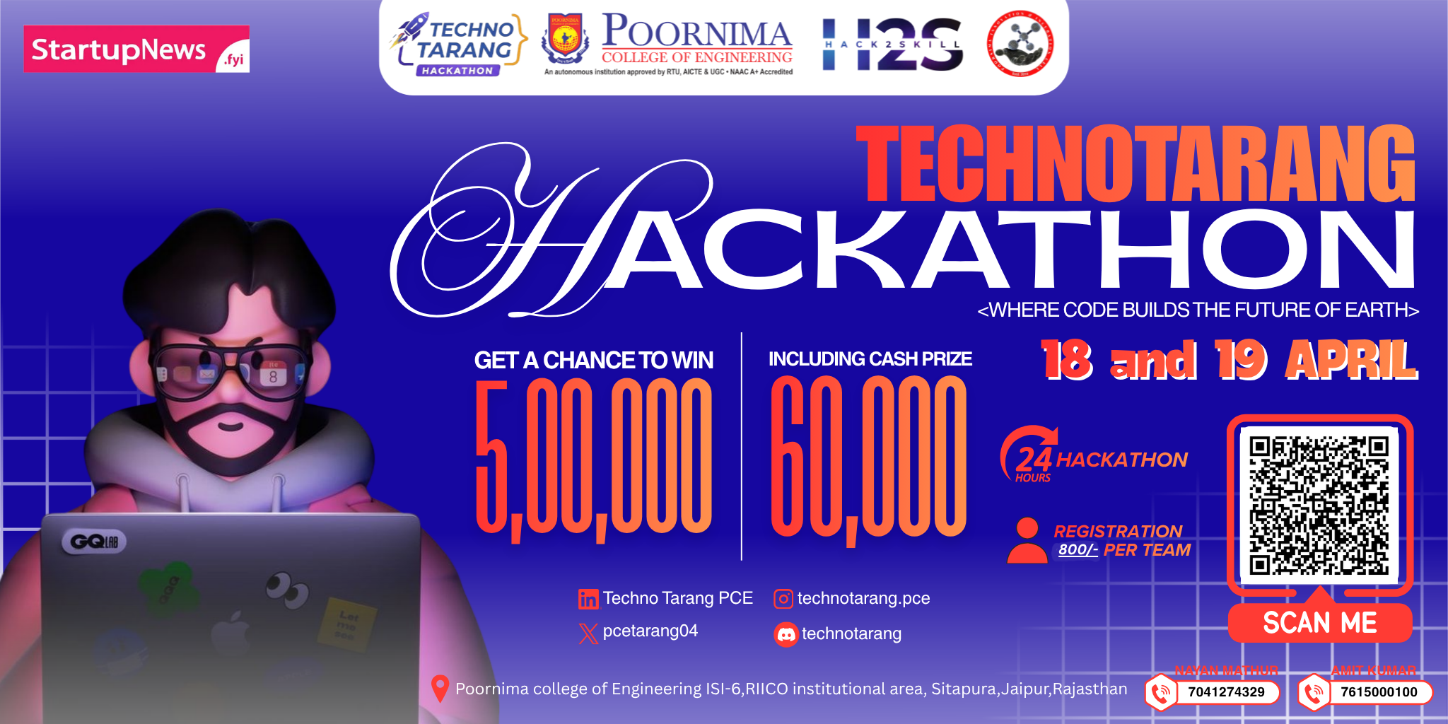 TECHNOTARANG 2026 | National Level Hackathon | Jaipur | 18 - 19 April 2026