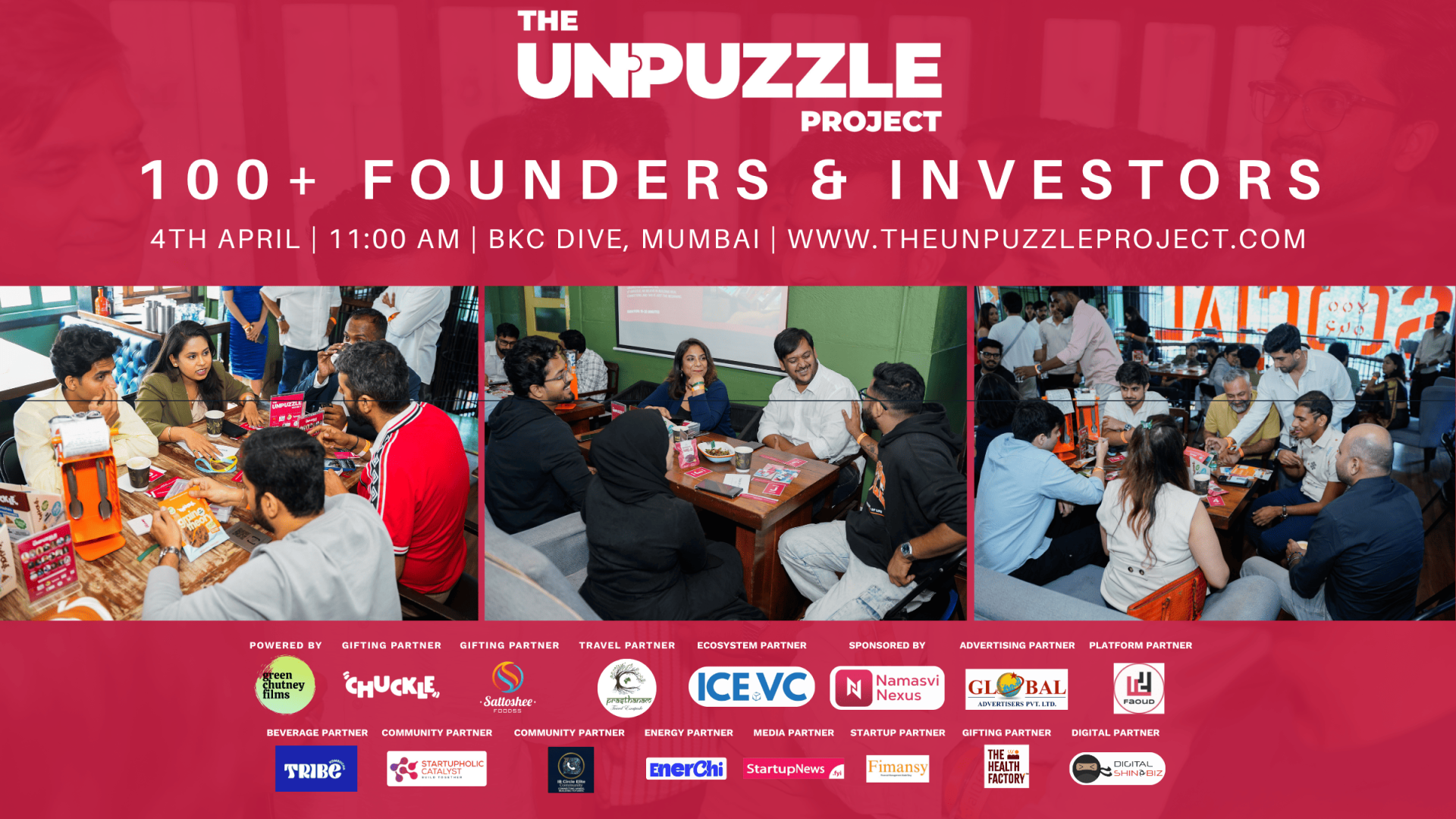 The Unpuzzle Project - Founder’s, Investors, Operators Curated Lunch Vol.3. | Mumbai | 4th April 2026